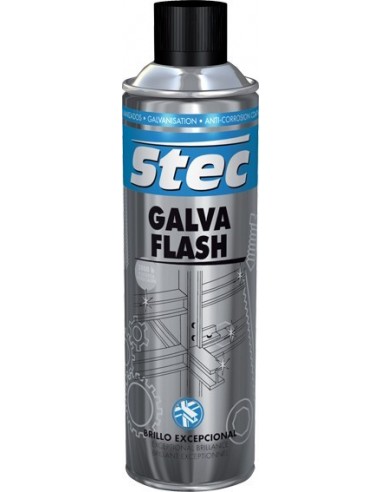 Spray galvanizado flash 31723 500ml brillante de krafft caja de
