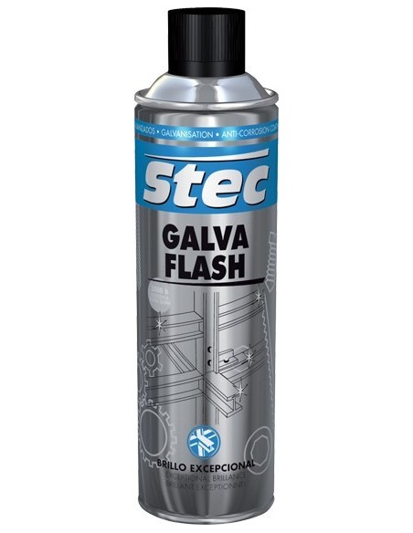 Spray galvanizado flash 31723 500ml brillante de krafft caja de