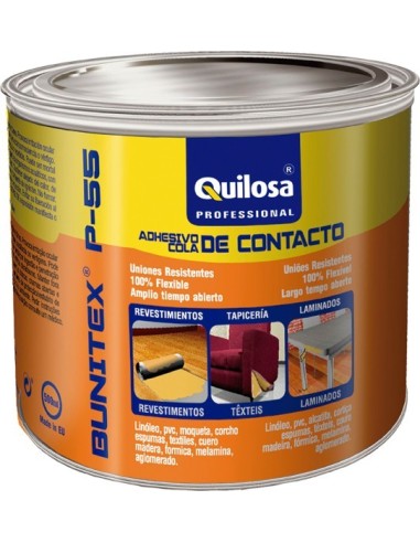 Pegamento bunitex p-55 32664/46714-500ml de quilosa caja de 16