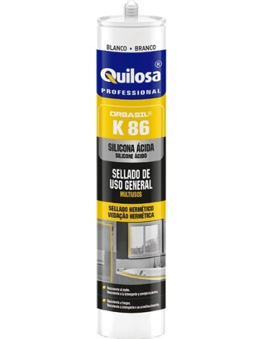 Silicona orbasil k-86 61820 aluminio de quilosa caja de 24