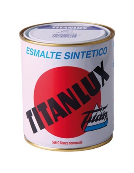 Pintura esmalte titanlux blanco.ext.750ml de titan caja de 6