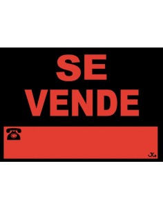 Señal se vende 40x30cm 962 de jg señalizacion