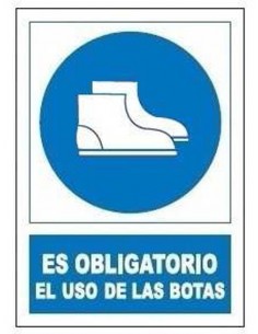 Señal obligatoria uso botas so801 de jg señalizacion