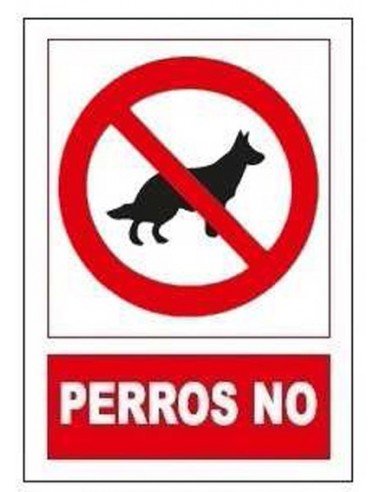 Señal prohibido perros no sp864 de jg señalizacion