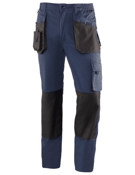 Pantalon top range 981 t-m azul marino/negro de juba