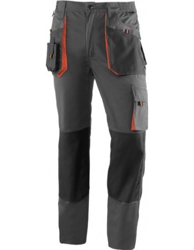 Pantalon top range 961 t-xl negro/naranja de juba