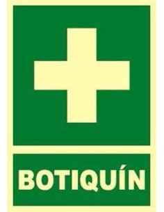 Señal fotoluminescente botiquin ev029 de jg señalizacion