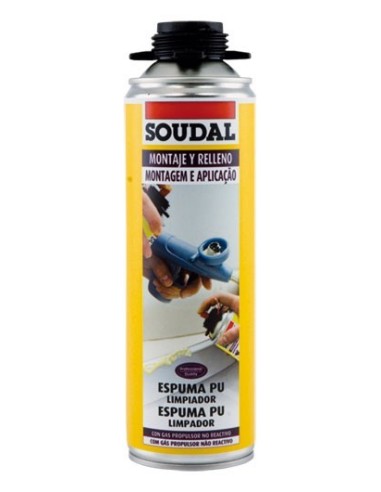 Limpiador de espuma 500ml 117188 de soudal caja de 12 unidades