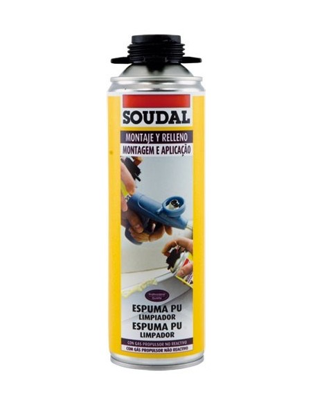 Limpiador de espuma 500ml 117188 de soudal caja de 12 unidades