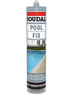 Masilla piscinas 290ml-132544 transparente de soudal caja de 6