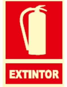 Señal fotoluminescente extintor ex001 de jg señalizacion