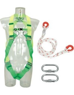 Arnes anticaida 27-c + cuerda + 2 mosquetones de climax