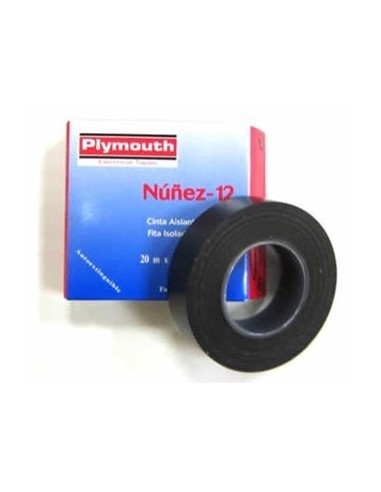 Cinta aislante pvc 5083-20mx19mm azul de plymouth caja de 10