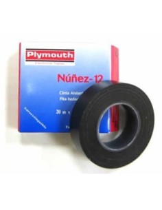 Cinta aislante pvc 5087-20mx19mm verde de plymouth caja de 10