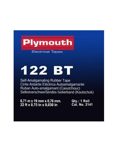 Cinta autosoldable bt 2141-6,7mx19mm negra de plymouth