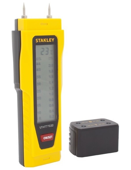 Medidor humedad madera y material obra 077030 de stanley