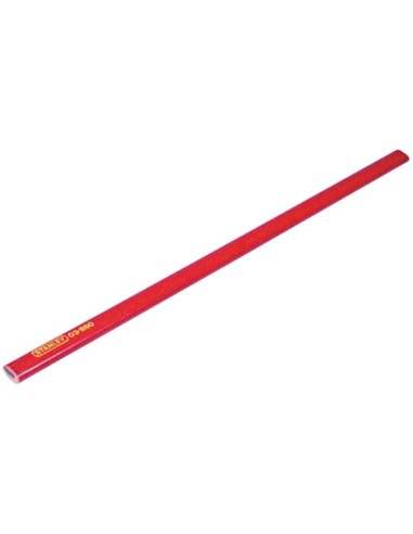 Lápiz carpintero 103850-176mm rojo de stanley caja de 12