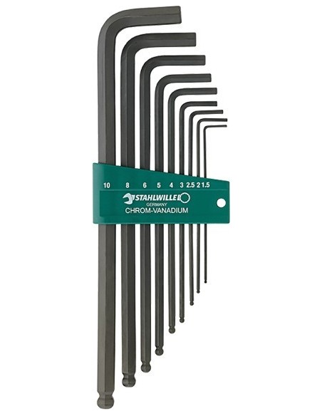 Juego llave allen bola 10767/9 1,5-10mm 9u de stahlwille