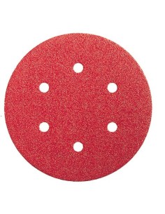 Lija disco 6 perforaciones con velcro 150x006 g080 bl5 de bosch