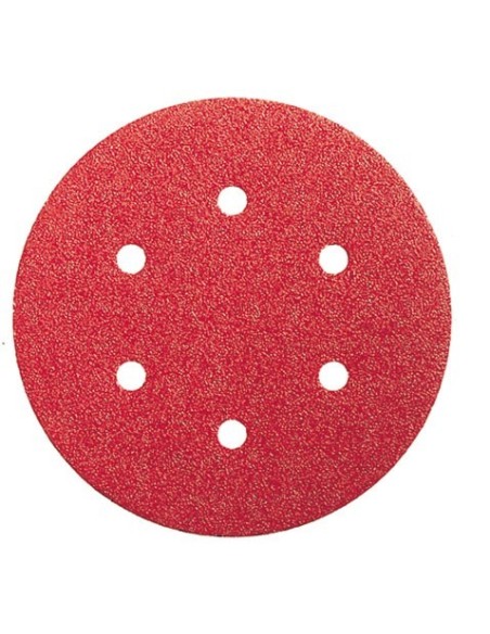 Lija disco 6 perforaciones con velcro 150x006 g080 bl5 de bosch