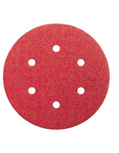 Lija disco 6 perforaciones con velcro 150x006 g040 bl5 de bosch