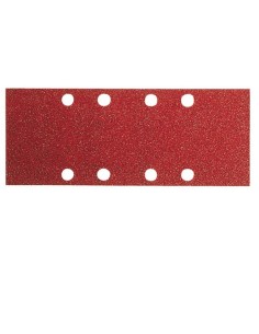 Lija rectangular 8 perforaciones con velcro 93x186 g120 bl10 de