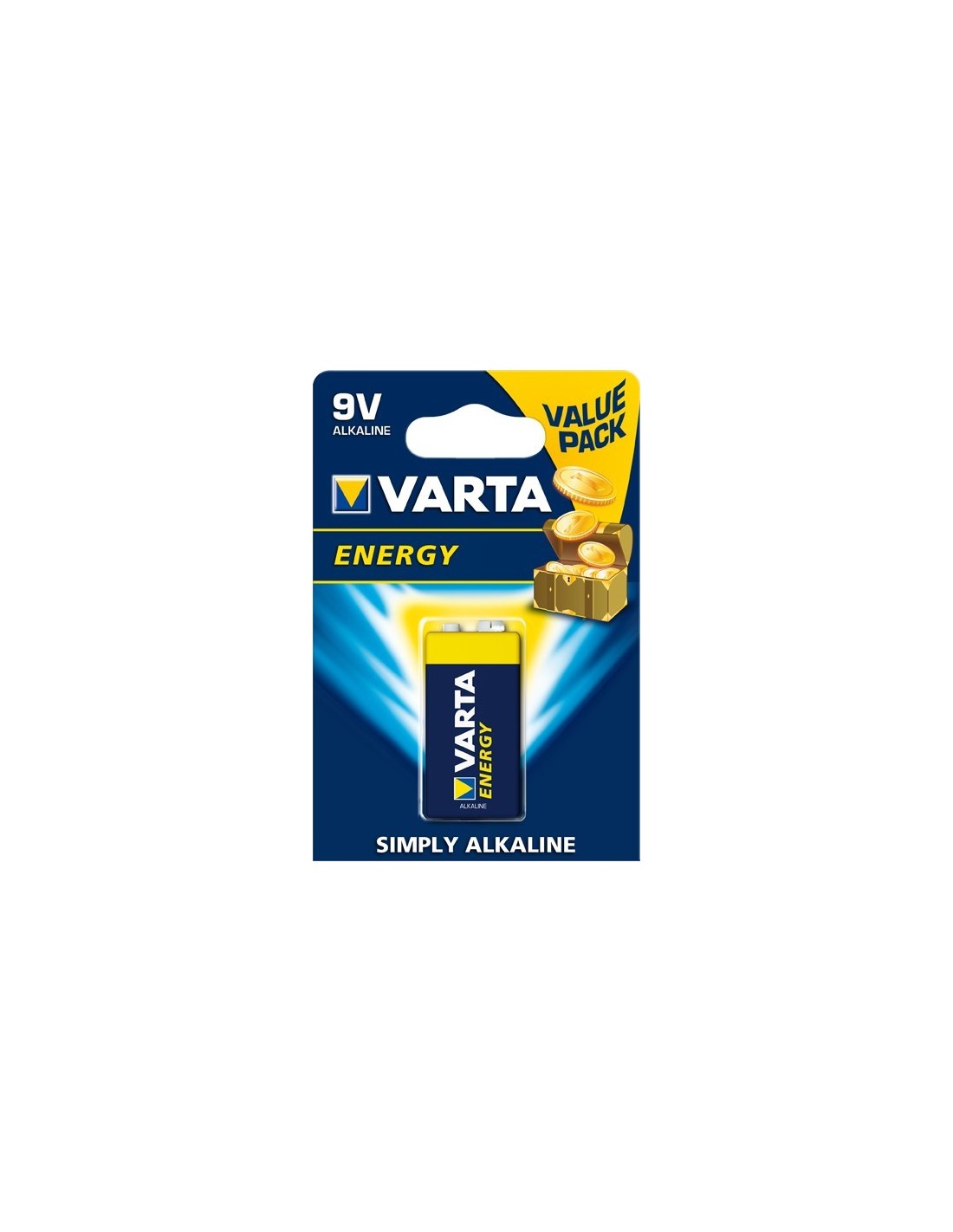 Pila alcalina Varta de 9 V