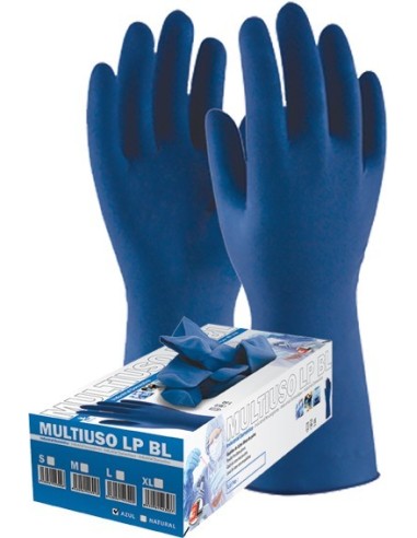 Guante latex desechable libre polvo blue 1300 tm c-50 de 3l