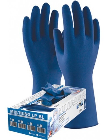 Guante latex desechable libre polvo blue 1300 txl c-50 de 3l