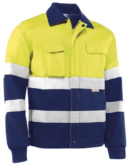 Cazadora alta visibilidad amarillo/azul hv746bc t-xl de juba