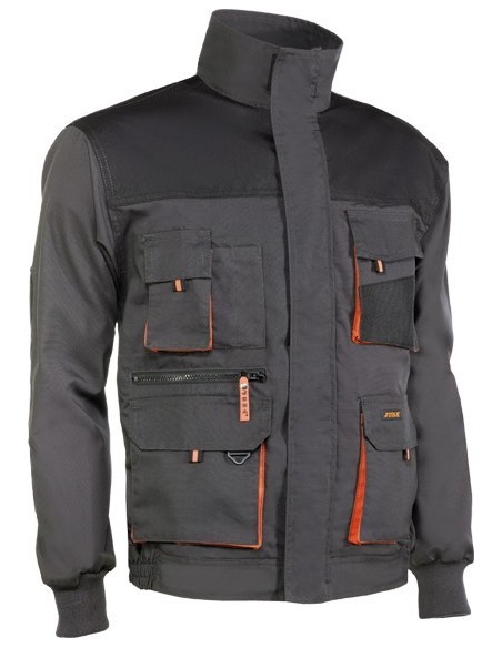Cazadora top range 960 t-xxl negro/naranja de juba