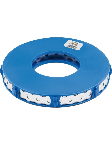 Cinta perforada inoxidable 17x0.8-10 mts. de index