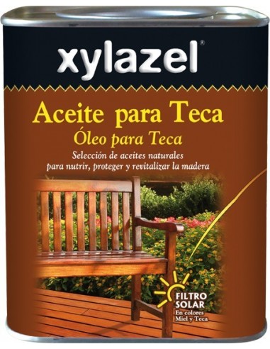 Xylazel aceite teca 630003 750ml incolor de xylazel caja de 6