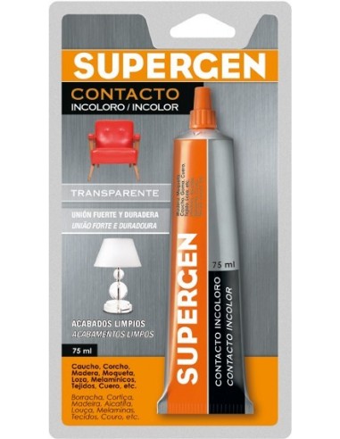 Supergen 62601-02 tubo 0075 ml incoloro de supergen caja de 12