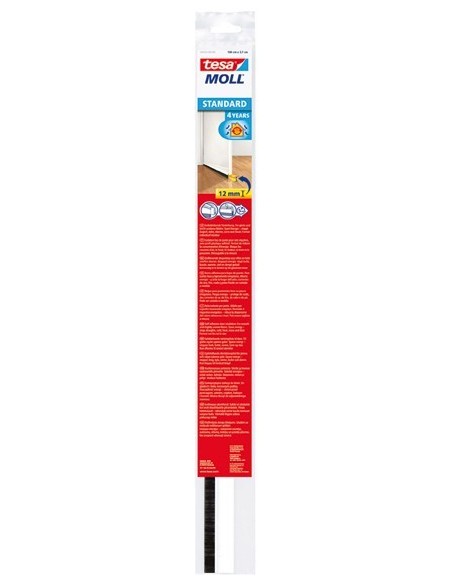 Barra pvc suelo 05433-1mx37mm blanco de tesa-tape caja de 5