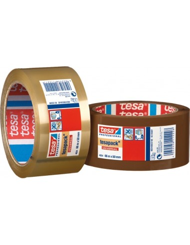 Cinta precinto 4024-66mx50mm marron de tesa-tape caja de 6