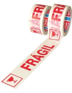 Cinta precinto fragil 60089-66mx50mm blanco de tesa-tape caja