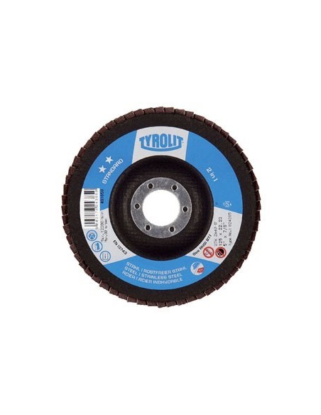 Disco lamina zirconio g60-115x22 454393 de tyrolit caja de 10