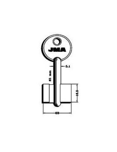 Llave jma gorja latón 16g de j.m.a caja de 10 unidades