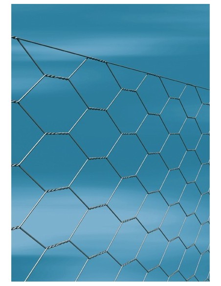 Enrejado triple torsión galvanizado 16x0,70mm 1,00x50m de