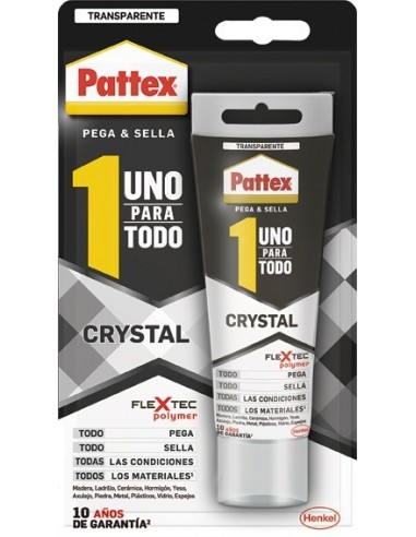 Pattex 2501910 No Mas Clavos Para Todo Crystal, adhesivo de