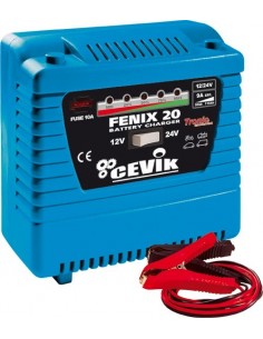 Cargador baterías fenix-20 12/24v. de cevik