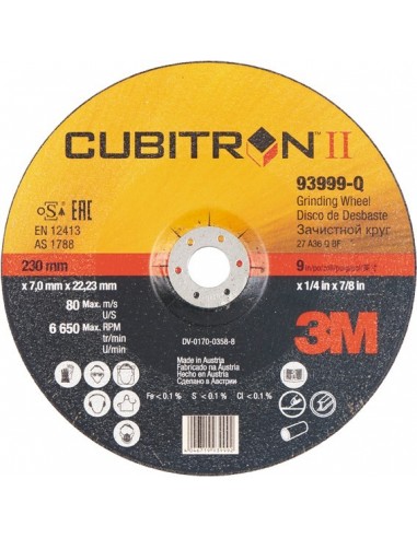 Disco desbaste cubitron 94003q 115x7mm de 3m caja de 20 unidades