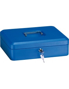 Caja caudal llave + bandeja 300x240x90 azul de arregui